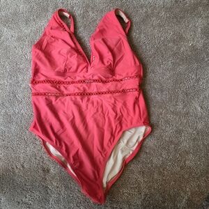 Swimsuits For All Vibrant Coral Womens One Piece